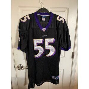 Reebok NFL Ravens Terrell Suggs #55 Onfield Jersey Black/Purple Size 54 XLarge
